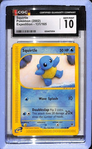 Squirtle graded CGC 10 for sale on eBay