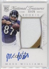 2015 National Treasures RPS Rookie Silver 22/25 Maxx Williams Patch Auto h8k