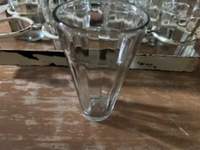 Retro Style MGI Caddy 12 Cone Shaped Green Tinted Drinking Glasses Vintage