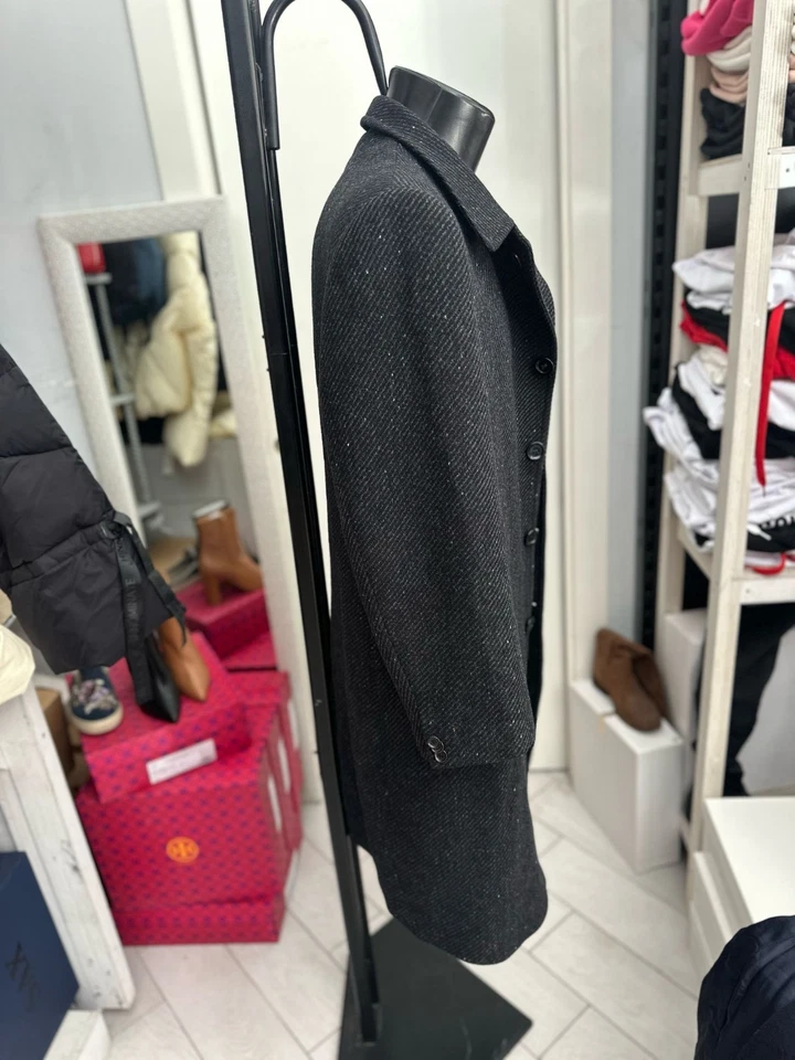 Abrigo de lana Holden usado para hombre talla 50 negro LLV1683 Foto 2 de 4