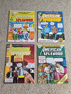 Signed! AMERICAN SPLENDOR #1-4 Underground Comics- High Grade -1st Prints. Nice!