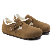  1014963 UNISEX BIRKENSTOCK LONDON SHEARLING SUEDE LEATHER NARROW WIDTH 