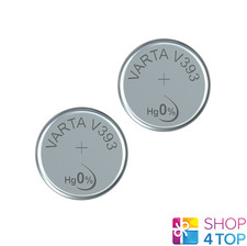2x Varta 393 SR754SW 1.55V Silver Oxide Watch Calculator Button Batteries