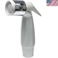 Danco 88740 White Spray Head - Thumb-Controlled, High Pressure Kitchen Accessory