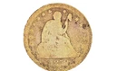 1859 O liberty seated quarter