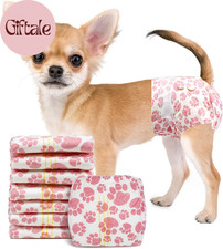 Dog Diapers Female, Disposable Doggie Diapers, Super Absorbent Puppy Diapers wit