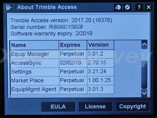 Regolatore di campo Trimble TSC3 2,4 GHz con accesso Trimble 2017.20 TSC-3 - Foto 4 di 9