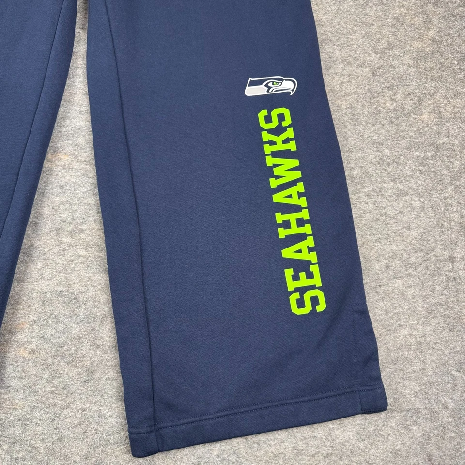 Nike Seattle Seahawks Phoenix Pants Fleece Sweatpants 31" NFL Blue Womens XL - Image 2 of 4