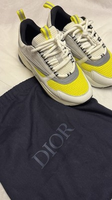 Christian Dior   B22 Men Sneakers White /lime /gray EUR Size 42. US Men s Size 9