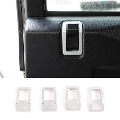 For Land Rover Defender 110 2004-2018 Door Lock Pin Trim Replacement Silver