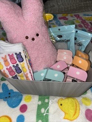 Peeps Bundle With Peeps Socks And B Pure Sanitizers Comes With Basket