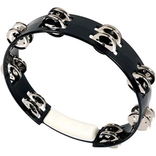 RhythmTech True Colors Tambourine Black 10 in.