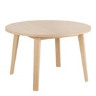 Round White Oak Dining Table + Optional Extensions - Expandable Wood Table