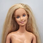 Vintage Barbie Blonde Minimal Makeup Extra Long Hair Lt Blue Eyes Bendable Rare!