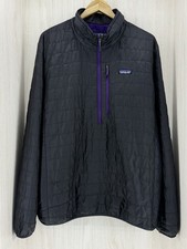 ⭐Patagonia Nano Puff 1/4 Zip Jacket Men's XL Black Purple Pullover Puffer