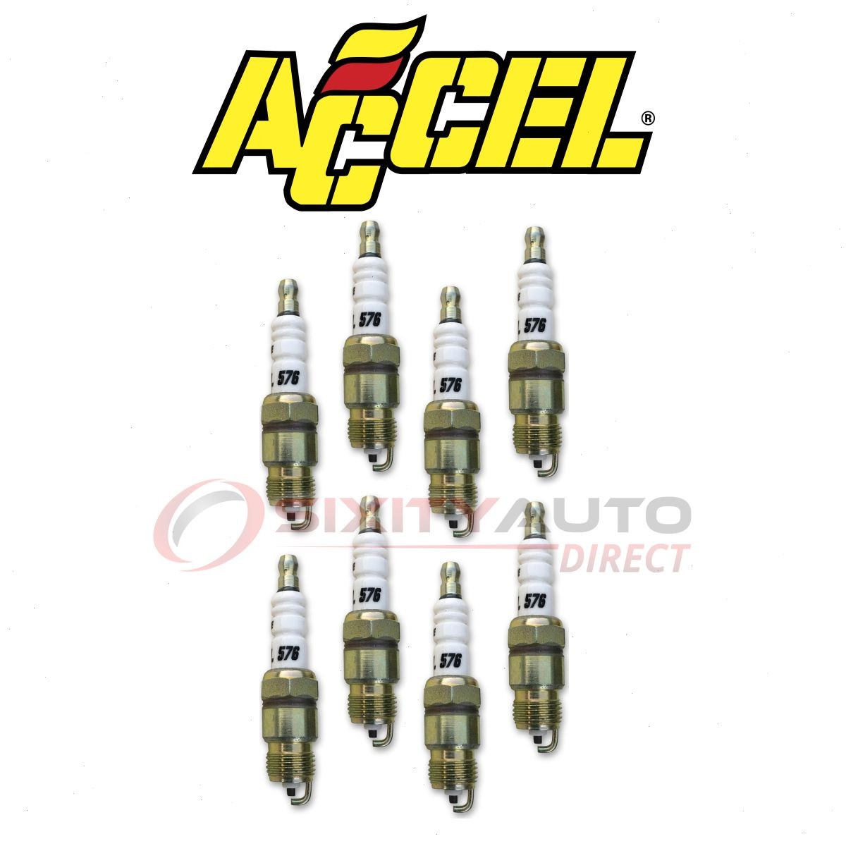 ACCEL Spark Plug for 1971-1974 GMC C25 C2500 Suburban 5.0L 5.7L 7.4L V8 - yk
