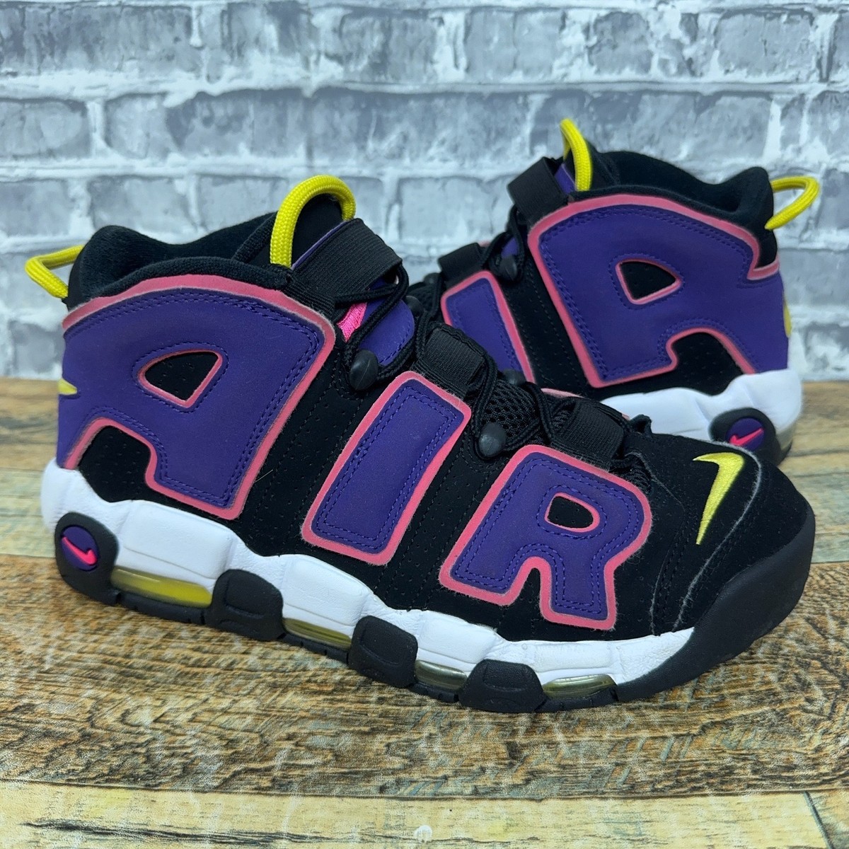 Nike Air Uptempo 96 Black Court Purple White DZ5187-001 Mens Size