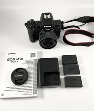 Canon EOS M50 Mark II Mirrorless Digital Camera with 15-45mm Lens Kit