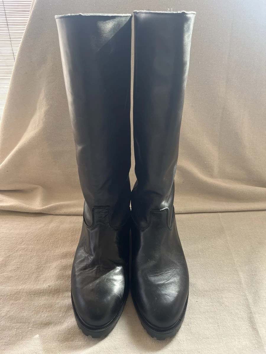 SALE! Lands End Black Leather Pull On Boots Sz.9 1/2 550725_LEPP_L1_BAL?$xl$&wid=  main image 3