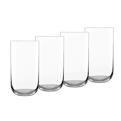 Luigi Bormioli Sublime 20 oz Beverage Glasses, 4 Count (Pack of 1), Clear
