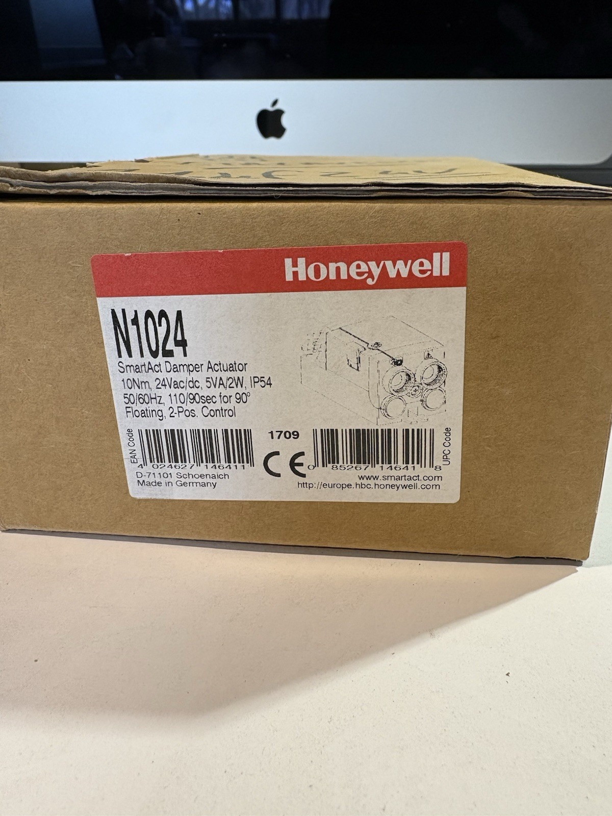 Honeywell N1024 motorisation d'aération pour système de ventilation éco