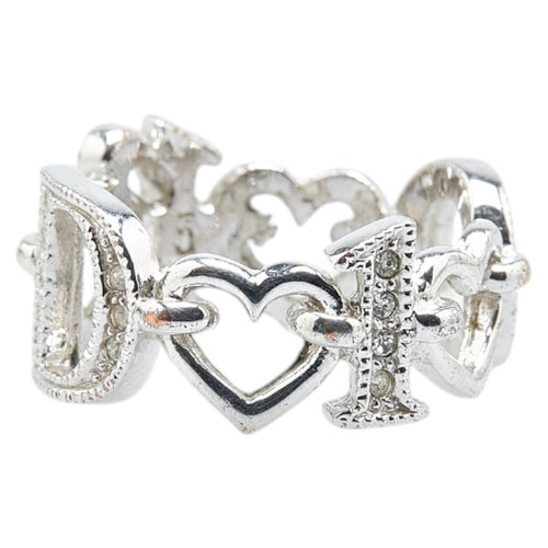 Dior Logo heart Ring ring Women 【Used】 - Picture 3 of 7