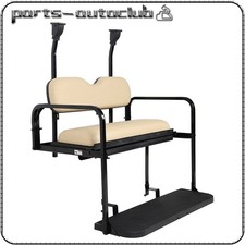 Rear Flip Seat Kit Fits Club Car Precedent Golf Cart (2004-UP) - Buff