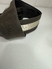 Southwest Inspired Full Grain Leather Guitar Strap - For Electric, Acoustic, ...