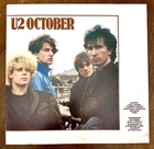 U2 : October LP  1981 Vinyl Island Records Album SRC 90092-1 Shrink! VG