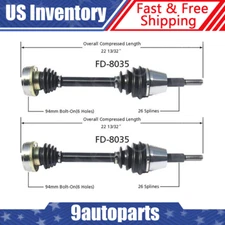 Fits 1992-1997 Ford Aerostar AWD 1993 1994 1995 1996 Pair Front CV Axle Shaft