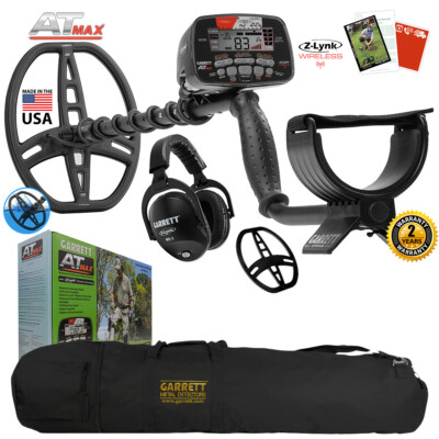 Garrett AT MAX Underwater Detector, MS-3 Headphones, Coil Cover, Carry Bag