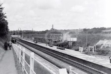 PHOTO BR British Railways Station Scene - CLARBESTON RAD