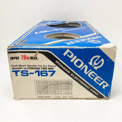 Altavoces coaxiales bidireccionales para coche Pioneer TS-167 16 cm montaje empotrado años 70 - Imagen 2 de 12