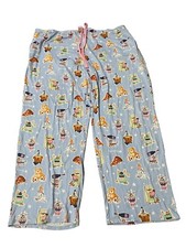Jane and Bleecker Cozy Pajama Multicolor Drawstring Pants Size Small