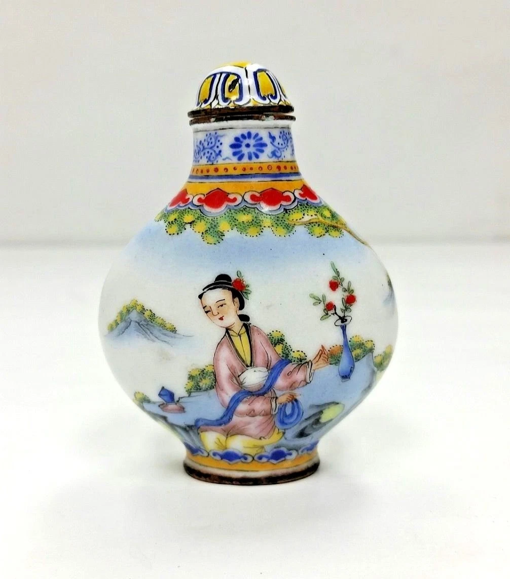 多色古董中国鼻烟壶| eBay
