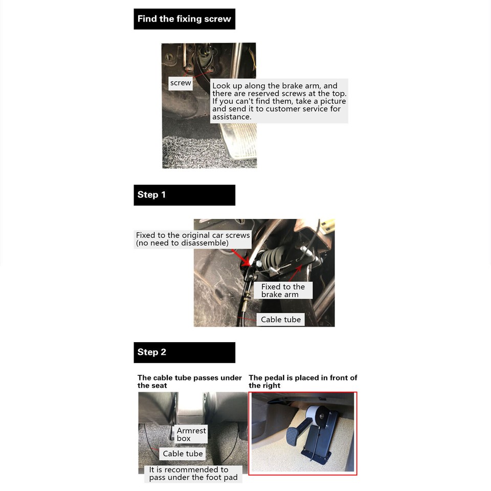 Universal Brake Dual Brake Set Passenger Controls Brake Pedal Assist