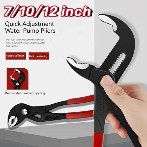 1pc 7/10/12 in Water Pump Pliers Multifunctional Universal Plumbing Pliers Adjus