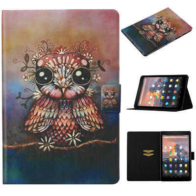 For Amazon Fire HD 8 inch 2024/2020/2018/2017 Tablet Folio Case Stand Wake Sleep