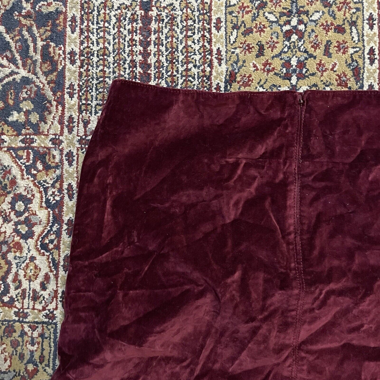 🌈 Amazing wine velvet skirt - image 8