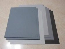 SALE!! 8.5" x 11" CARDSTOCK PAPER - SHADES OF GRAY - 10 SHEETS - NEW!!