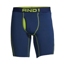 AND1® Men's Longer Length Performance Boxer Briefs, 2 Pack "Long Leg & Cool "