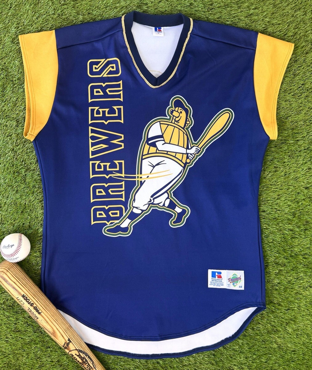 Milwaukee Brewers 1999 Turn Ahead The Clock MLB Baseball Jersey