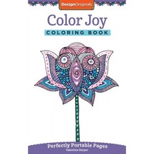 COLOR JOY-Perfectly Portable Pages-Zentangle Design-Adult Paper Coloring Book