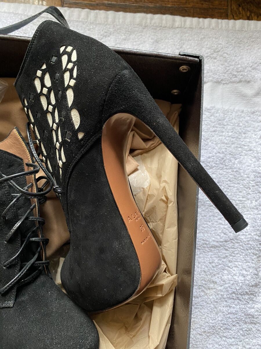 Alaia High Heels Suede Bootie Black 35 | eBay Alaia High Heels Suede Bootie Black 35 | eBay