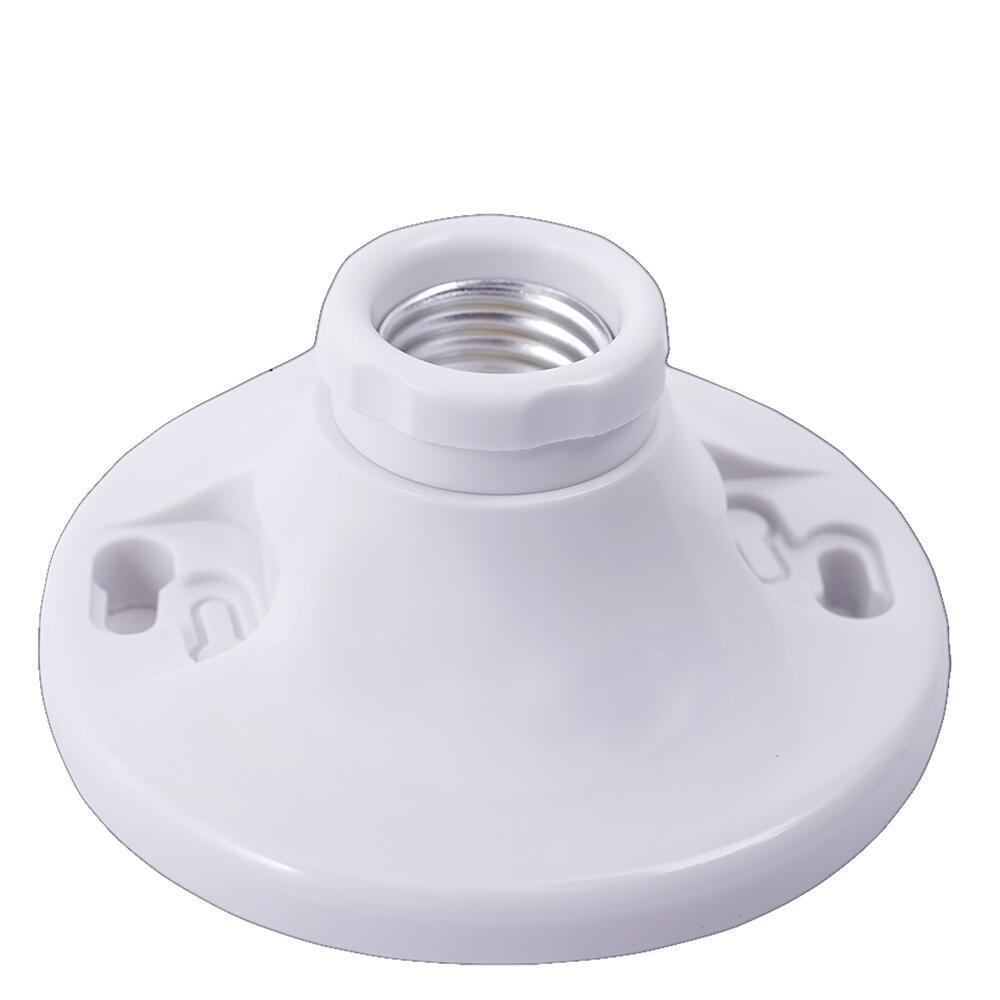 Plastic White Keyless One-Piece Lamp Holder Light Socket - Rated