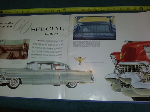 1954 CADILLAC PRESTIGE SALES BROCHURE / LARGE ORIGINAL DEALERSHIP CATALOG - Picture 4 of 12