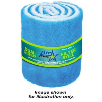 10-ft Blue White Bonded Aquarium Media Pad 12'' Wide Fiber Floss Filter Material