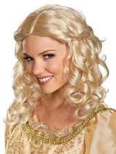 Aurora Wig Disney Maleficent Movie Fancy Dress Halloween Adult Costume Accessory