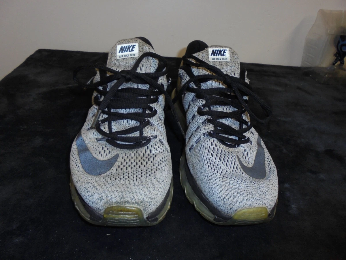 Nike Air Max 2016 White Black Oreo Running Shoes 806771 101 Men