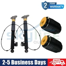 2X Rear Left Right Shock Struts + 2X Air Spring Bags Fit Hyundai Equus 2008-2016